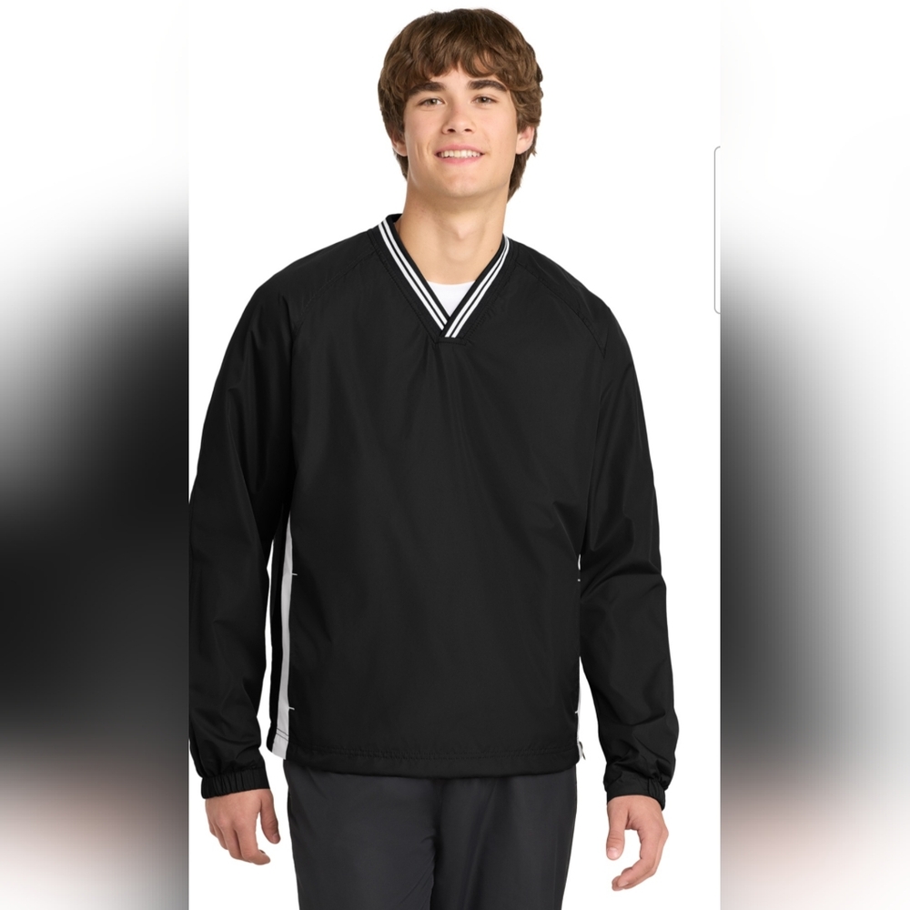 Sport-Tek Black Windbreaker Jacket NWOT